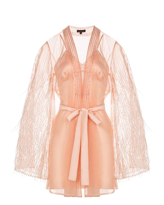 Pink boudoir robe